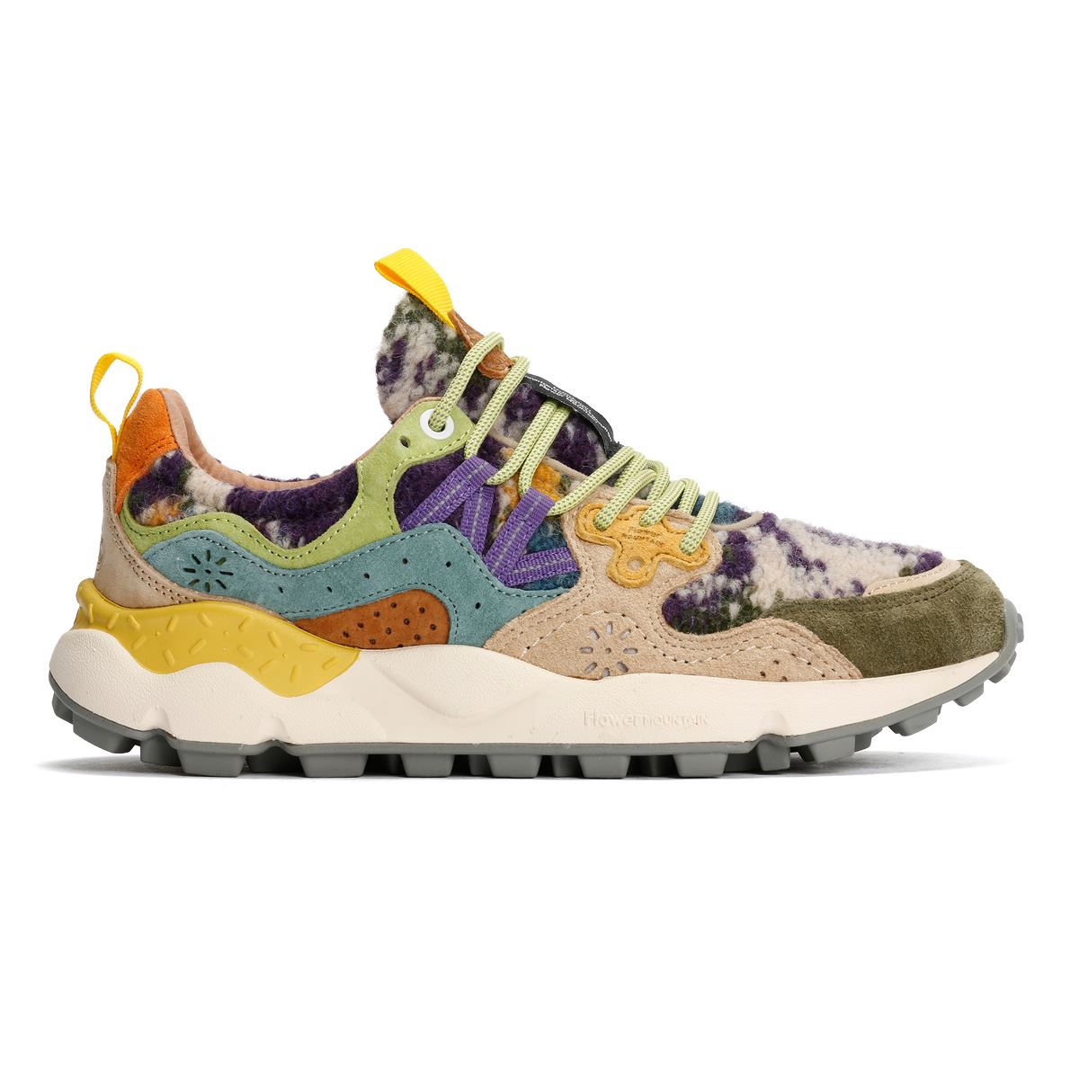 Flower Mountain Yamano 3 Damen Grüne Turnschuhe