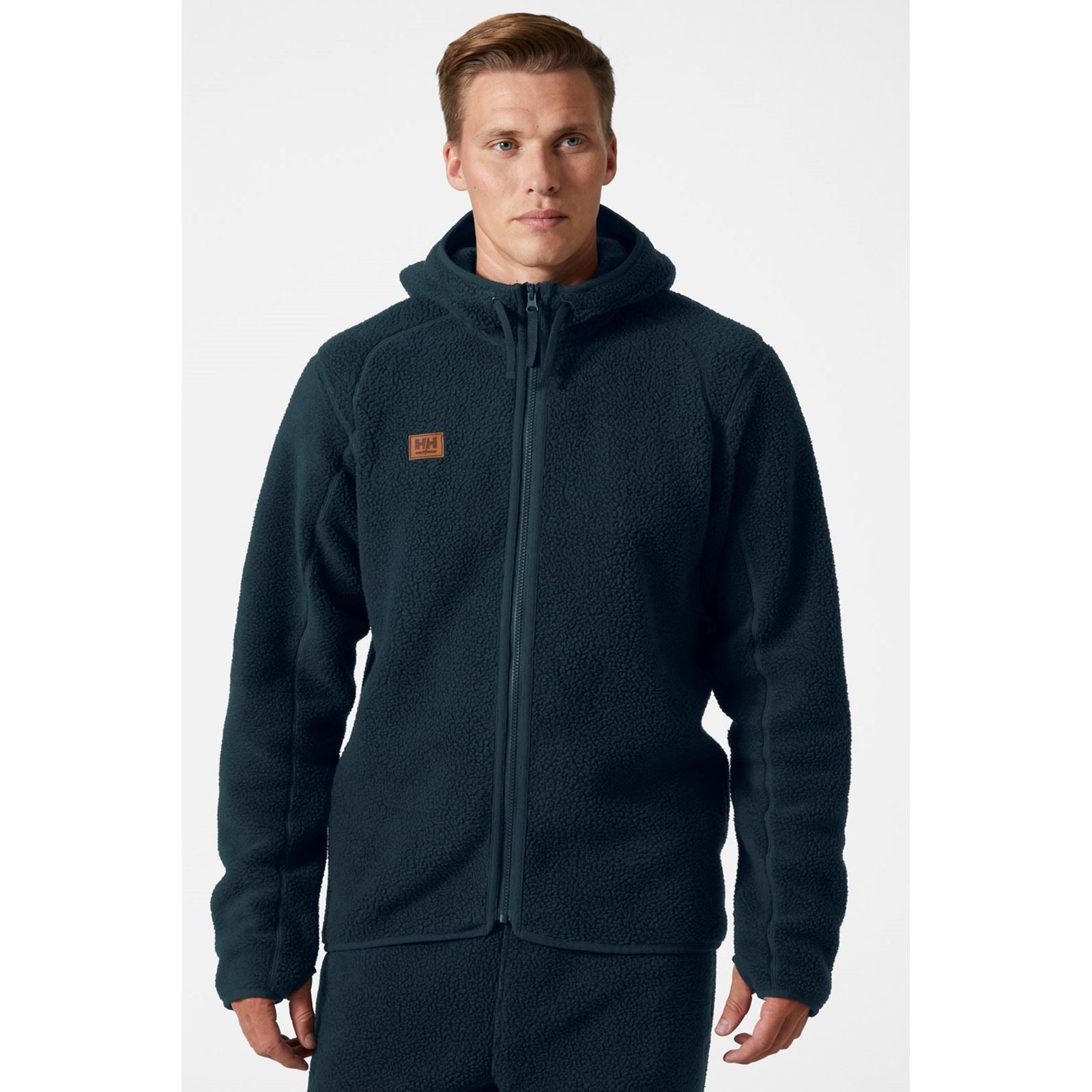 Helly Hansen Workwear Heritage Pile Hoodie Herren Blaue Fleecejacke
