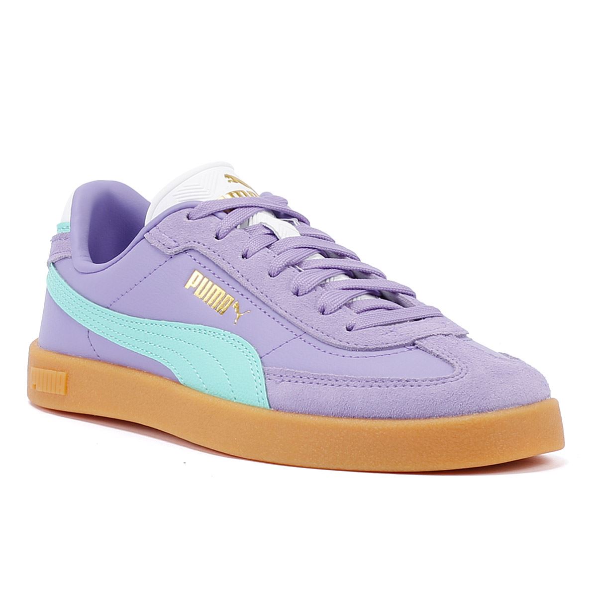 Puma Club II Era Damen Sneaker Aus Lila/Blauem Wildleder