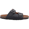 Hush Puppies Nash Slider Herren Sandalen Aus Schwarzem Leder