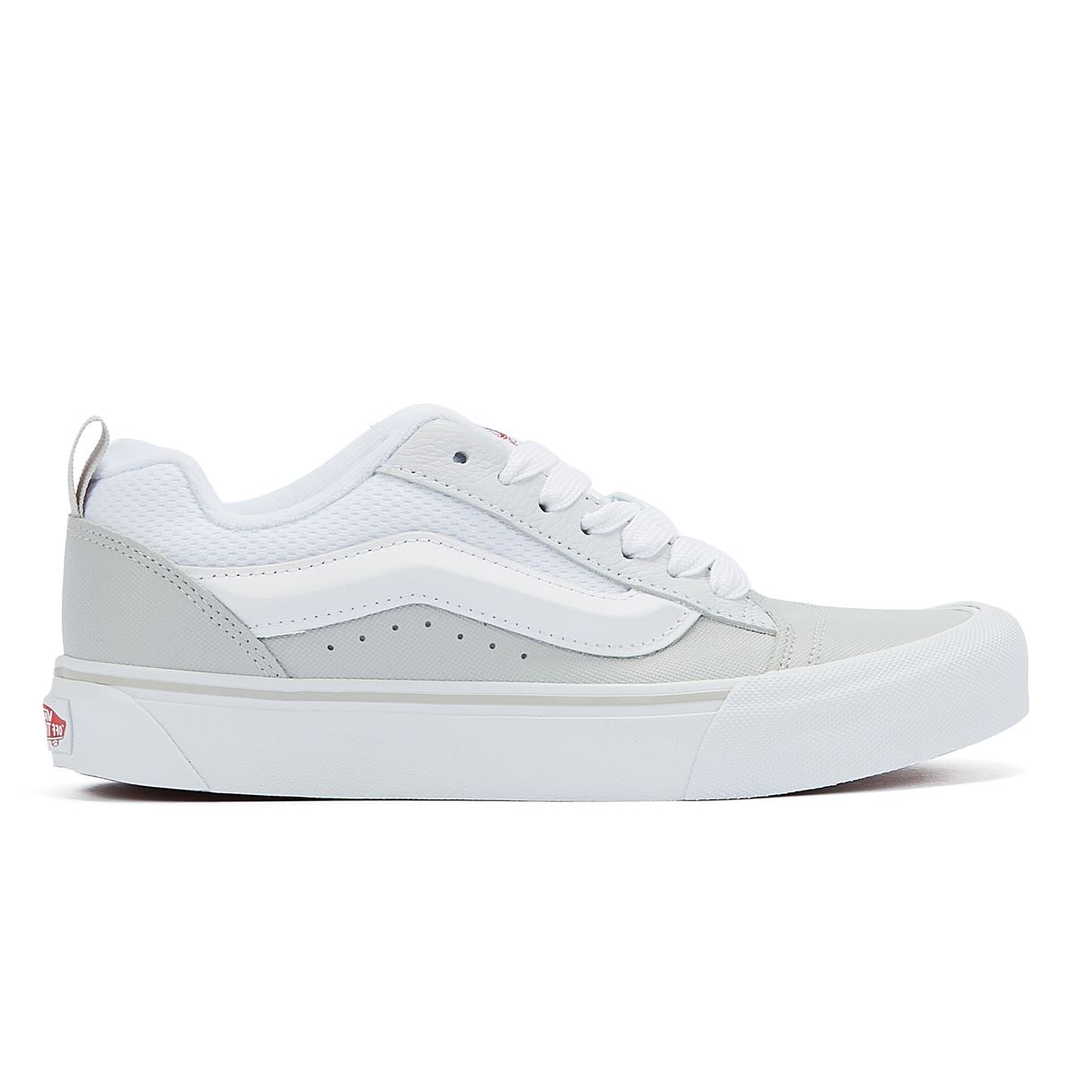 Vans Knu Skool Retro Skate Sneaker Aus Weißem/Rotem Leder