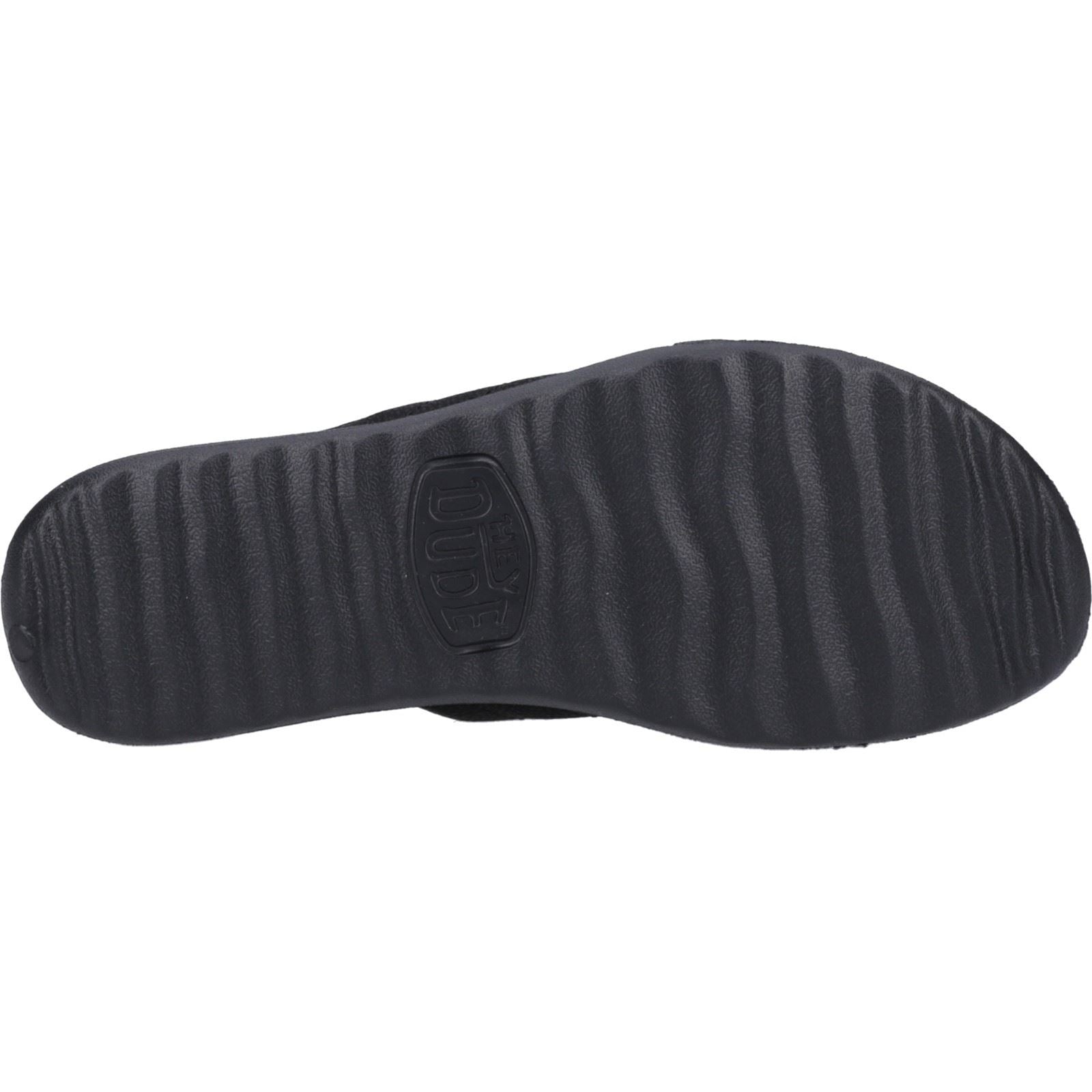 HEYDUDE Christi Slide Distressed Damen Schwarze Farbe Sandalen