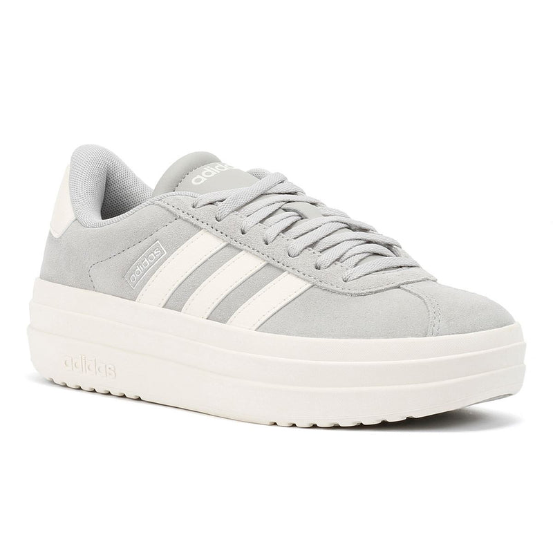 Adidas VL Court Bold Damen Sneaker Aus Grauem Leder