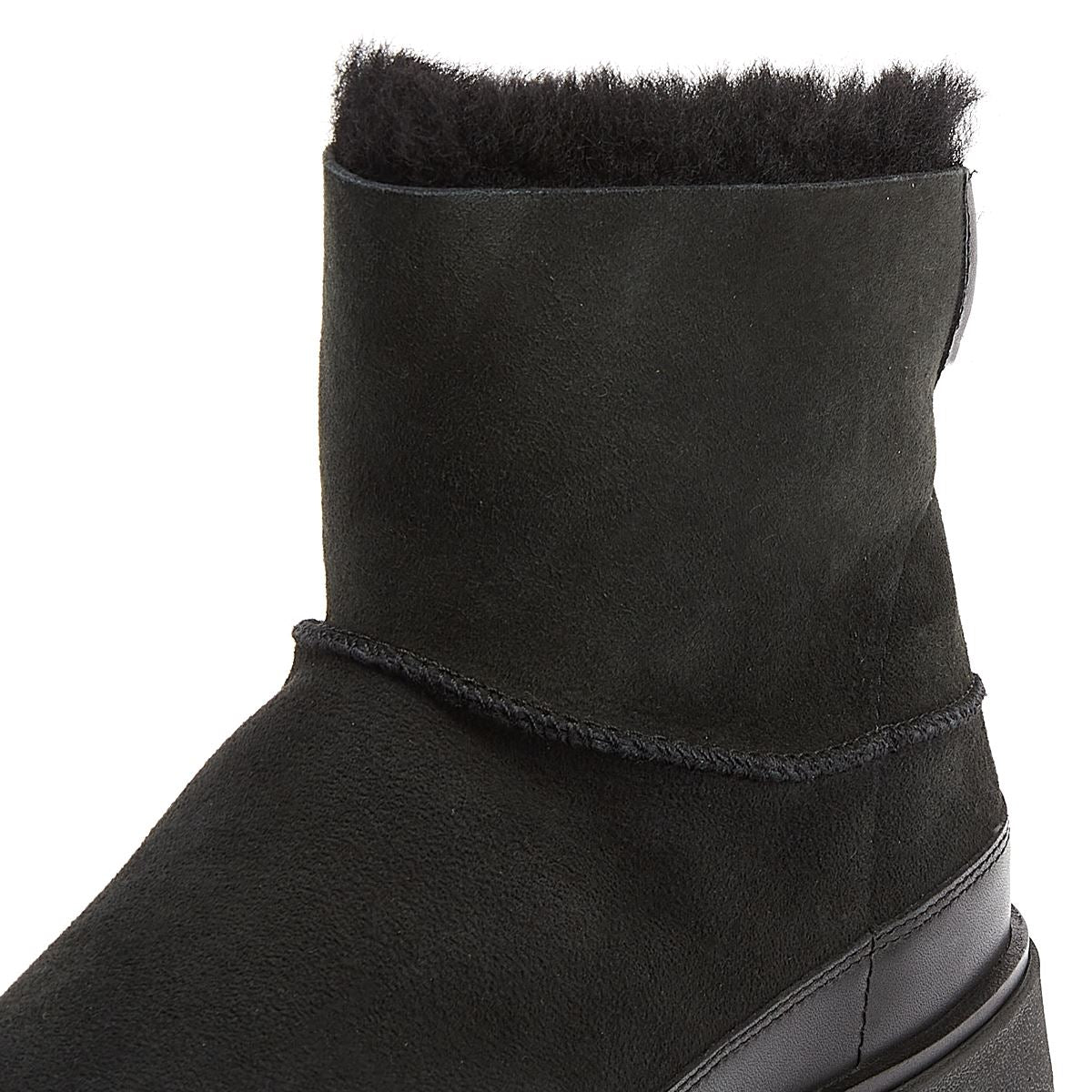 FitFlop Lammfell Damenstiefel In Schwarz