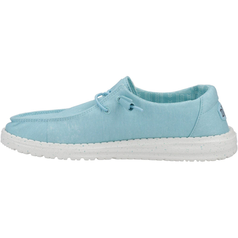 HEYDUDE Wendy Canvas 100% Baumwolle Damen Türkis Loafers