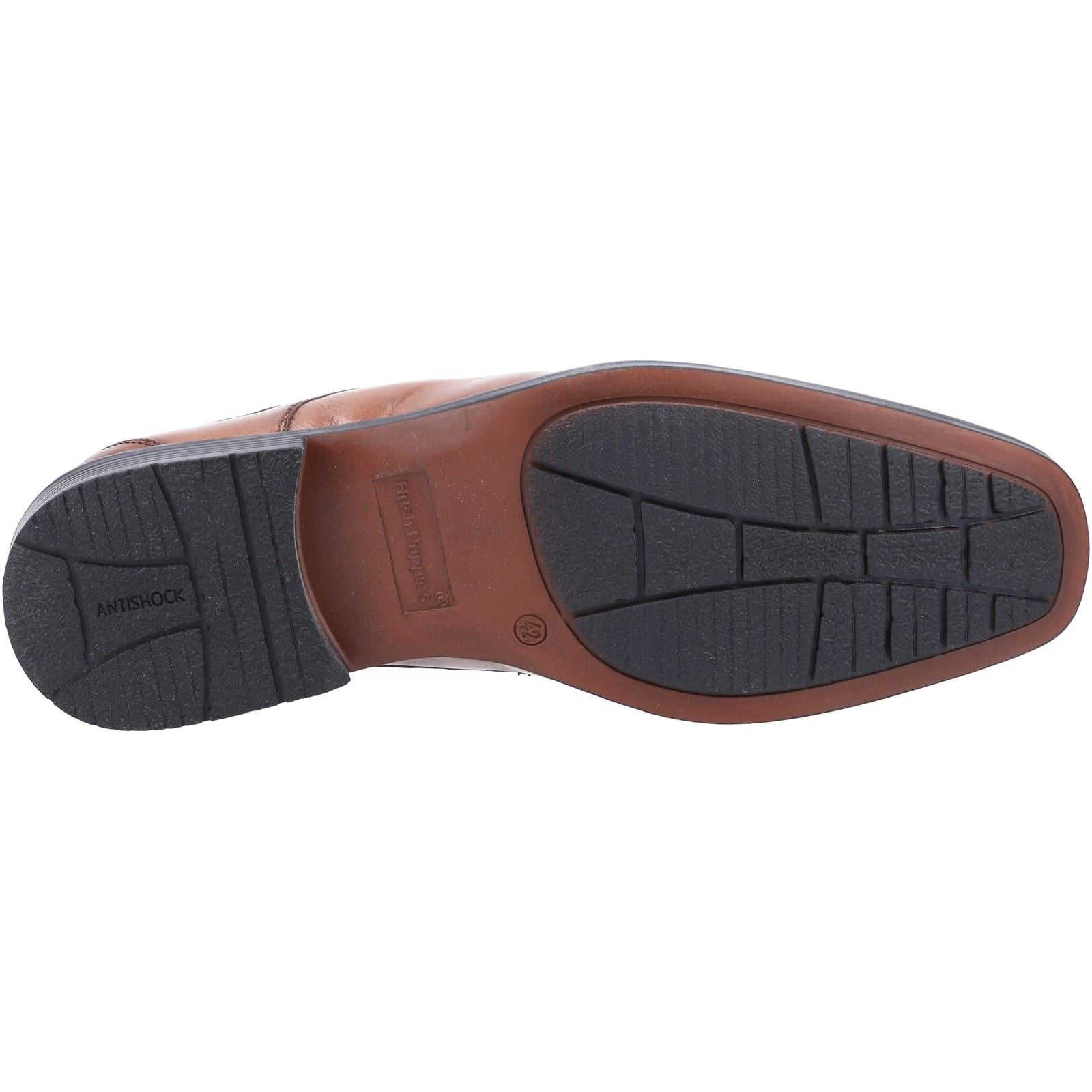 Hush Puppies Brandon Leder-Herrenschuhe In Hellbraun Mit Schnürung