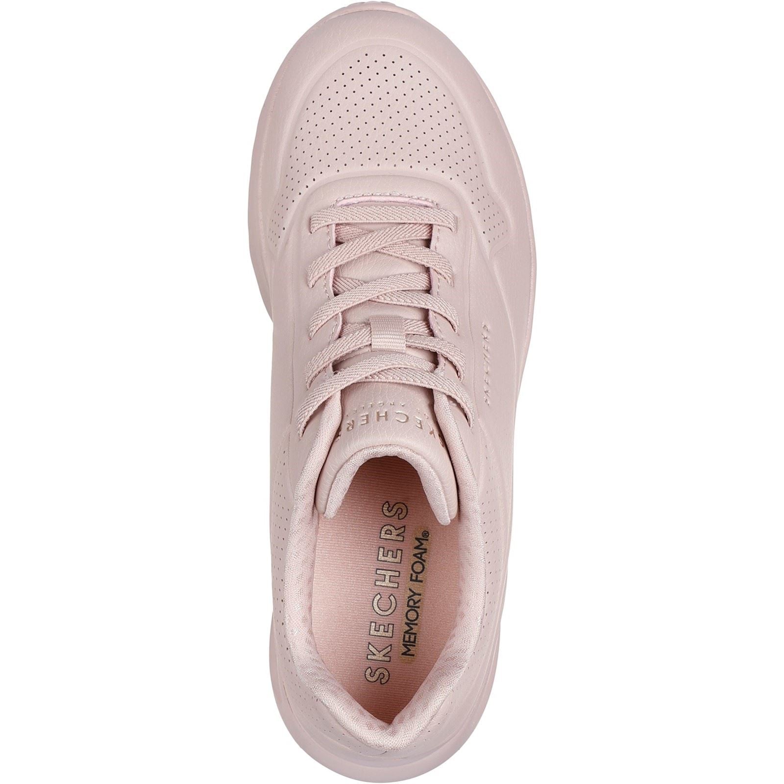 Skechers Uno Lite Lite Work Synthetik Damen Sneaker In Rosa