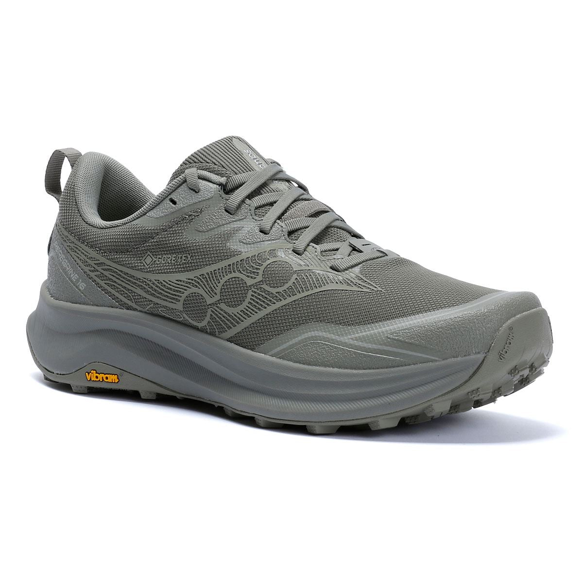 Saucony Peregrine 16 GTX Herren Grüne Sneaker