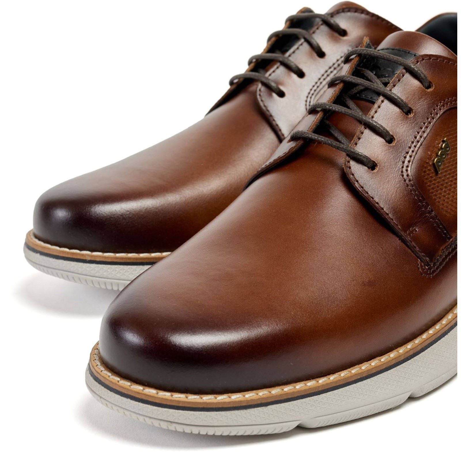 Pod Finch Herrenschuhe Aus Leder In Cognac Mit Schnürung