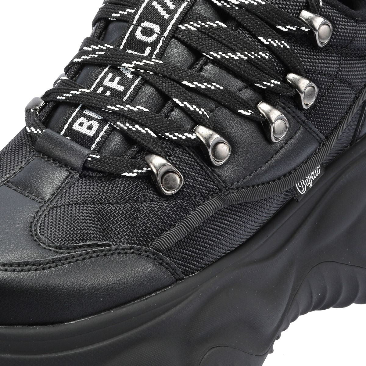 Buffalo Blade Hike Lo Damen Schwarze Turnschuhe