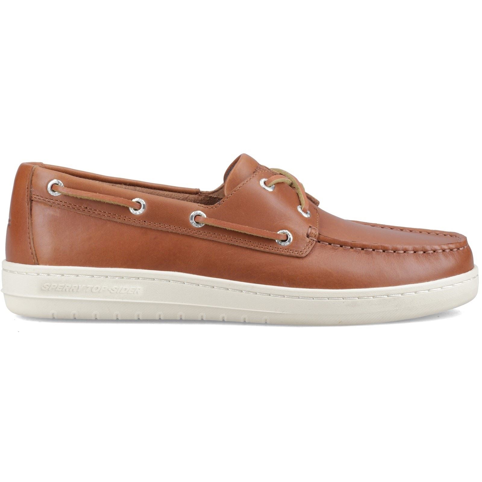 Sperry Strake 2-Eye Boat Leder Herren Offene Tan Bootschoenen