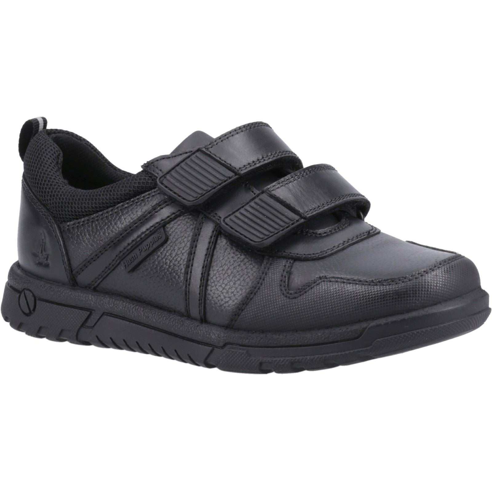 Hush Puppies Spencer Senior Lederschuhe Für Jungen In Schwarz