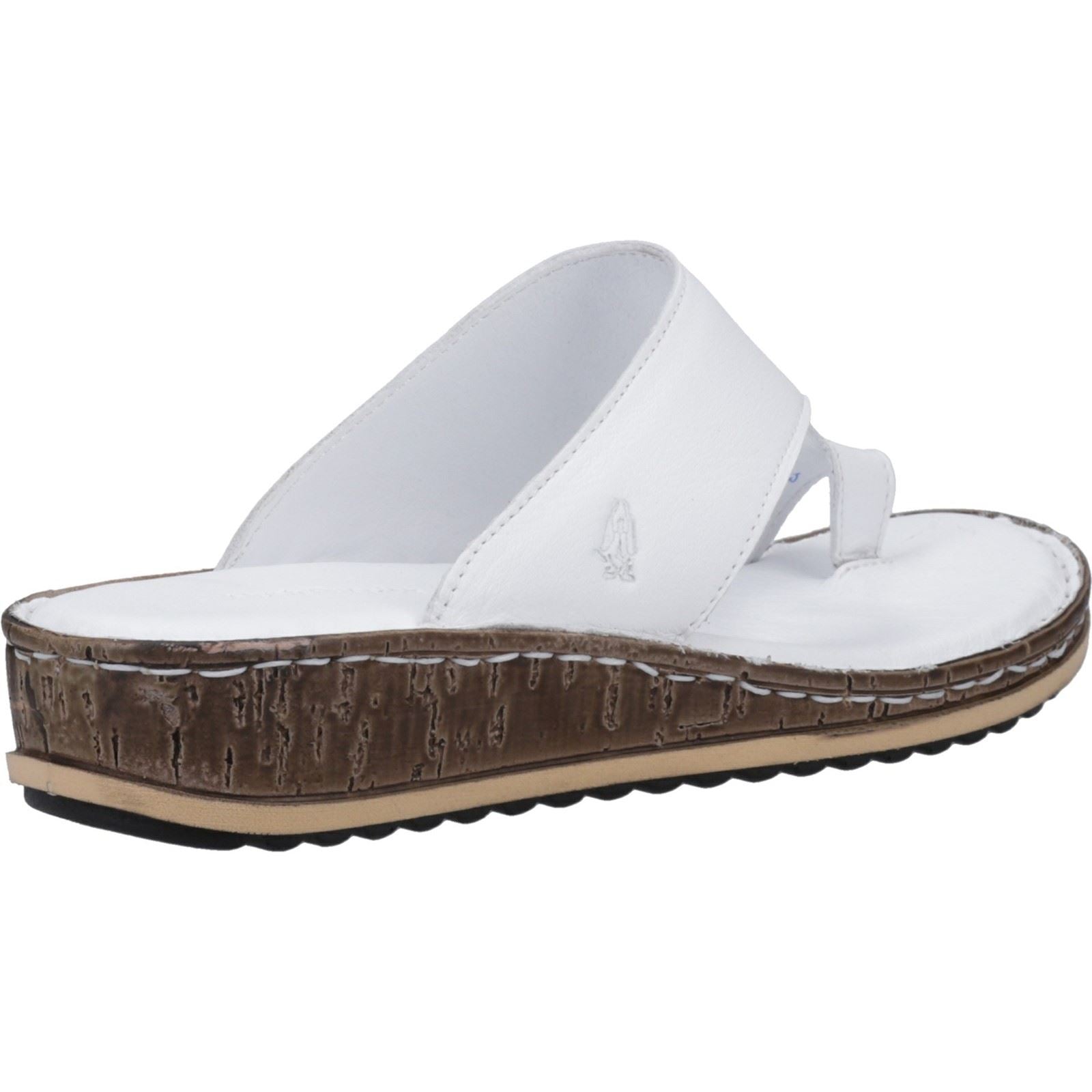 Hush Puppies Elissa Toepost Damen Sandalen Aus Wildleder In Weiß