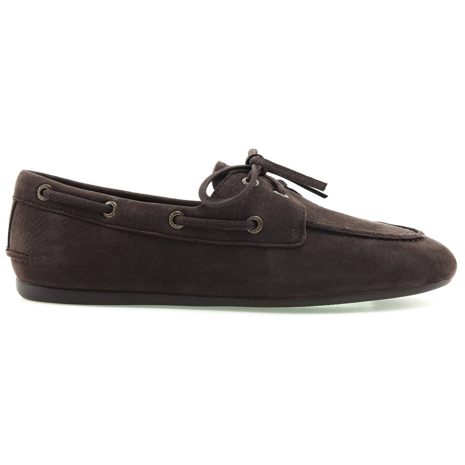 Sperry Slim Boat Leder Damen Dunkelbraune Bootsschuhe
