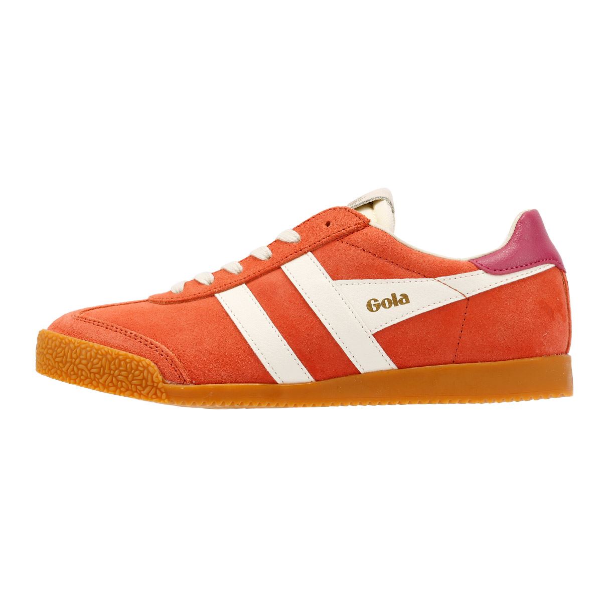 Gola Elan Damen Wildleder Turnschuhe In Orange