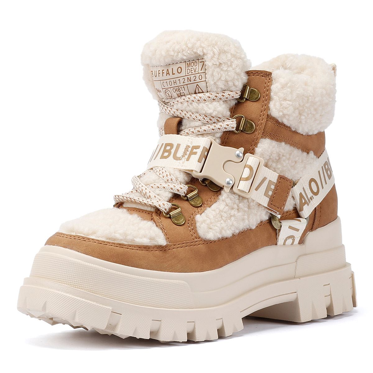Buffalo Aspha Com Mid Warm Damen Stiefel In Beige