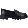 Hush Puppies Reece Damen-Schwarze Farbe-Lederloafer