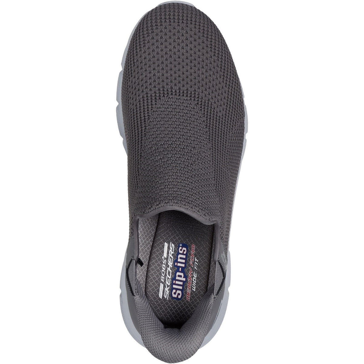 Skechers BOBS Sport B Flex Resilient Textil Herren Graue Sneakers