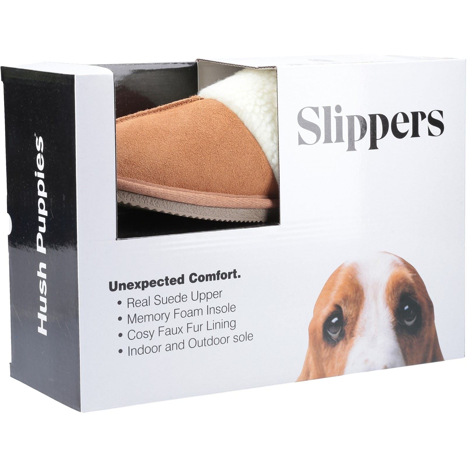 Hush Puppies Arianna Wildleder Damen Hausschuhe In Braun