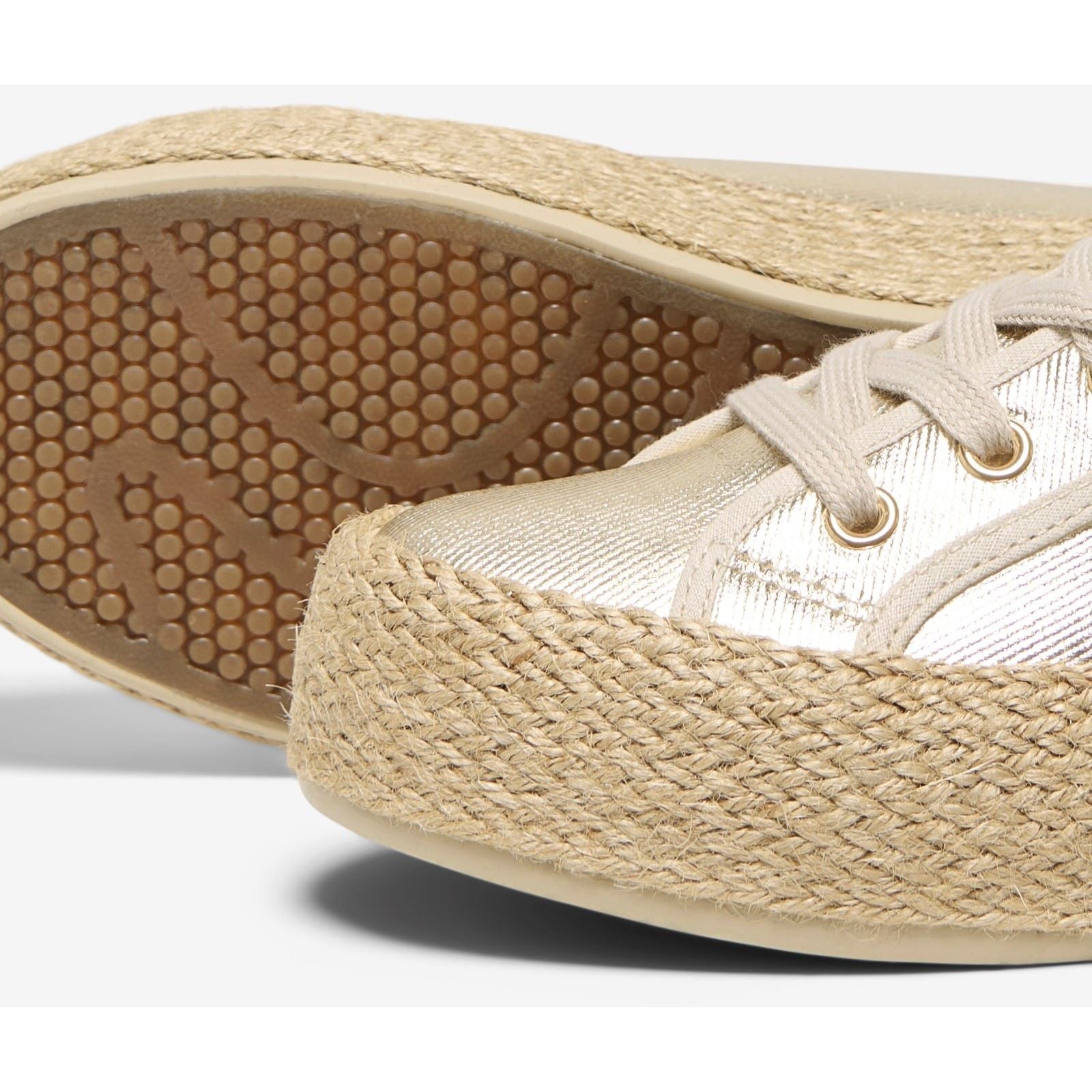 ONLY IDA 1 Damen Turnschuhe Aus Goldener Baumwolle