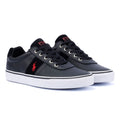 Ralph Lauren Hanford III Schwarze Farbe Ledersneaker Für Herren