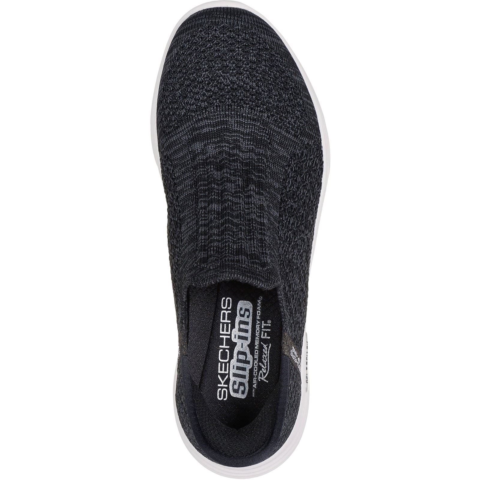Skechers Relaxed Fit Sport Synthetik Damen Sneaker In Schwarz