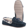 Cotswold Kilkenny Wildleder Damen Hausschuhe In Marineblau