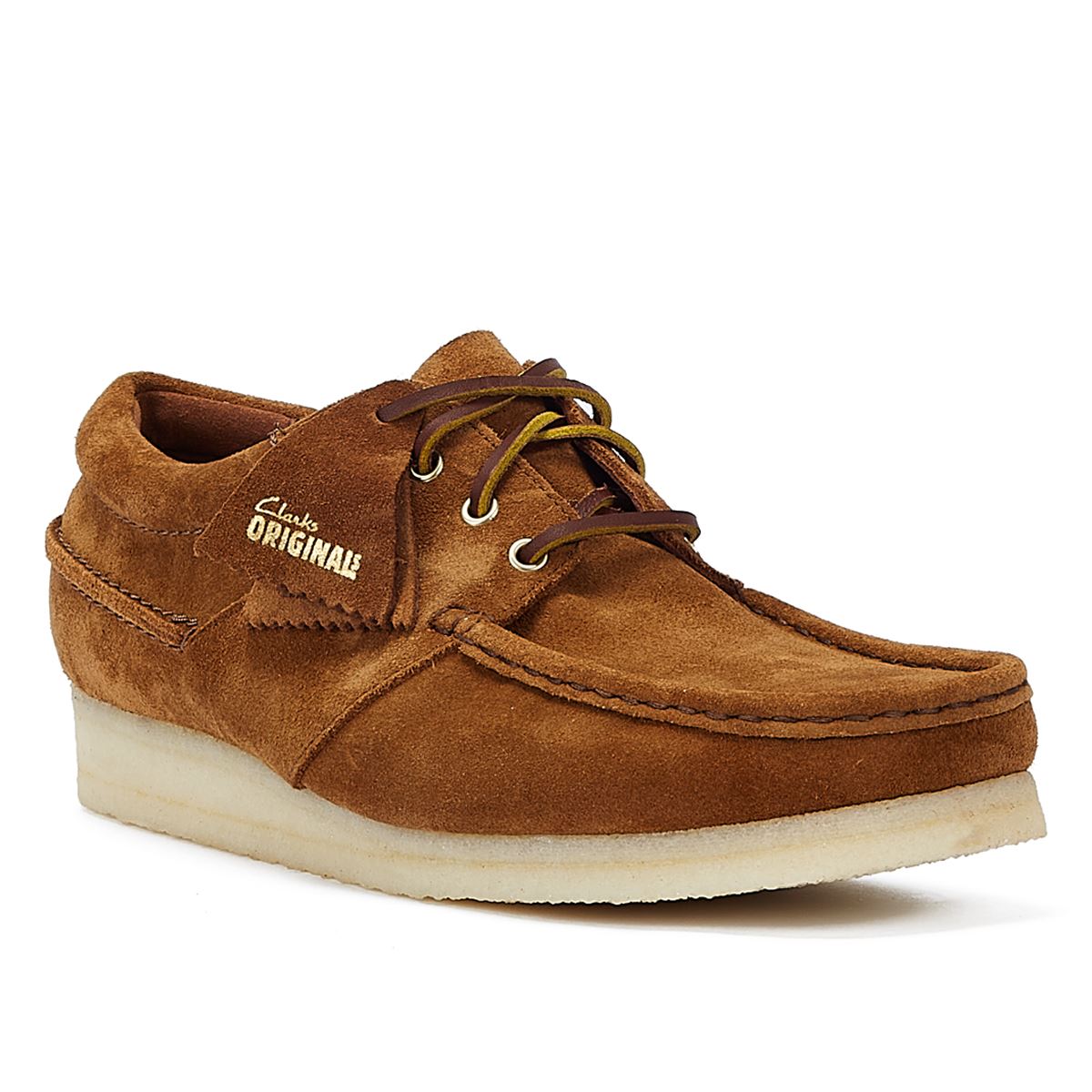 Clarks Originals Wallabee Boot Wildleder Herren Schnürschuhe In Cola