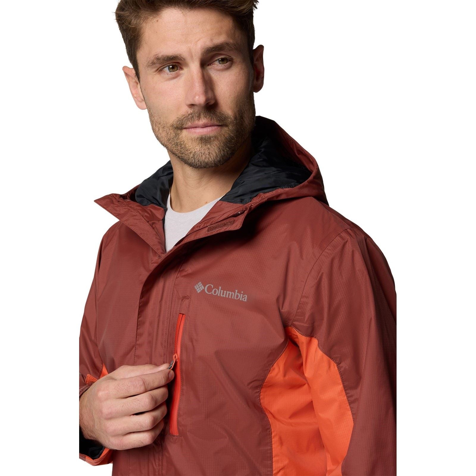 Columbia Pouring Adventure III Jacket Herren Rote Regenjacke