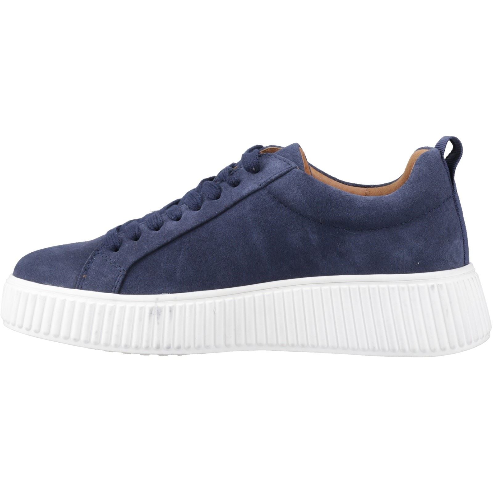 Hush Puppies Harlow Suede Damen Sneaker aus Wildleder in Indigoblau