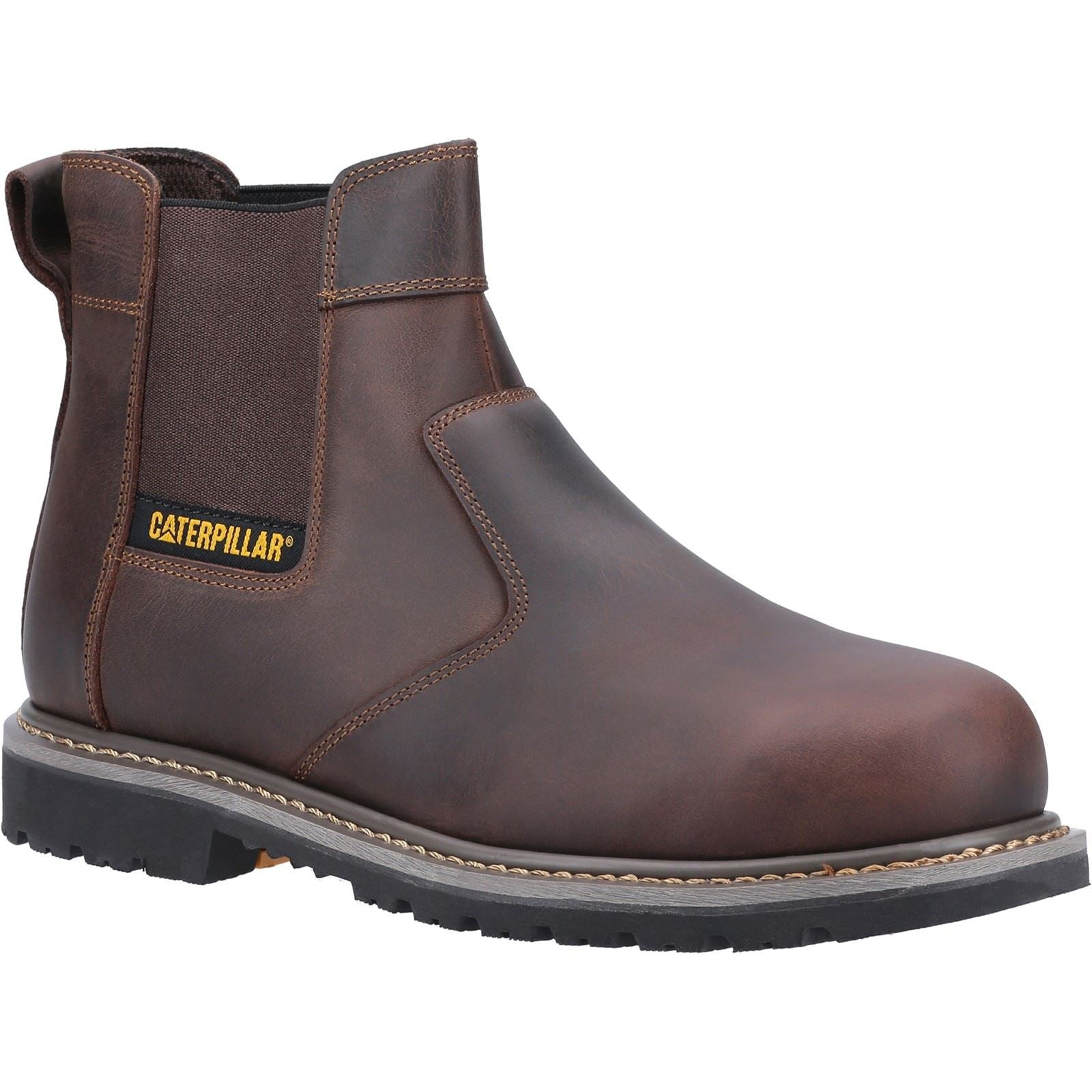 Caterpillar Powerplant Händler Nubuck Braun Sicherheitsschuhe