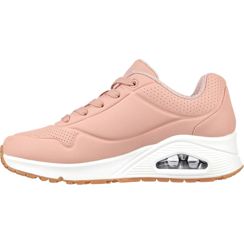 Skechers Uno Stand On Air Synthetik Damen Sneaker In Rosa