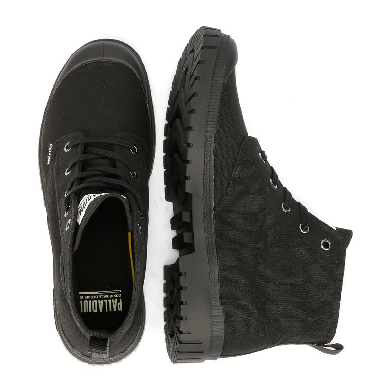 Palladium SP20 Hi CVS Canvas Schwarze Farbe Stiefel