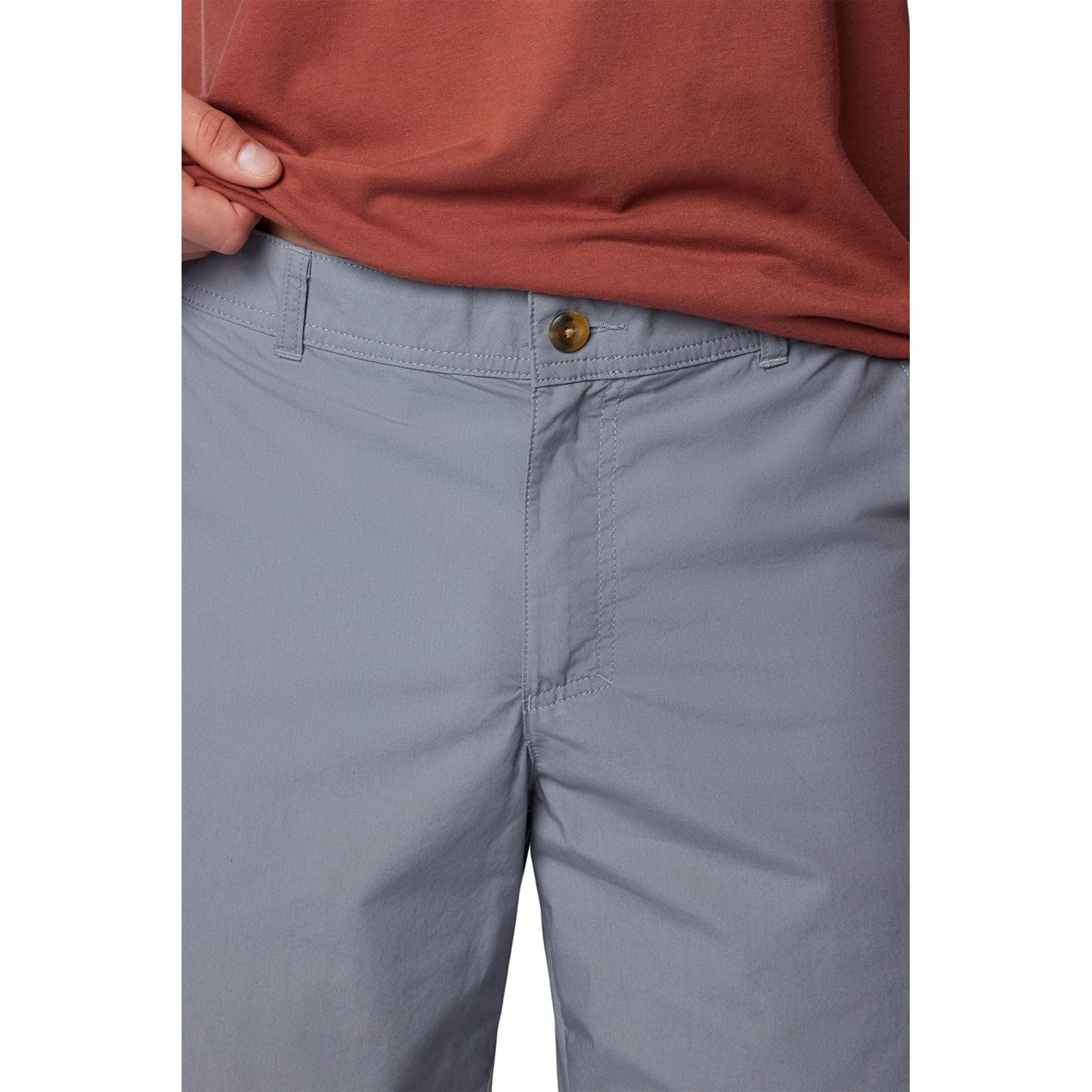 Columbia Washed Out Baumwoll Herren Graue Knie Lange Shorts