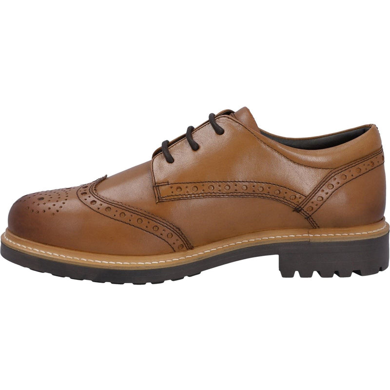 Hunter Cawdor Leder-Herren-Tan-Brogues-Schuhe