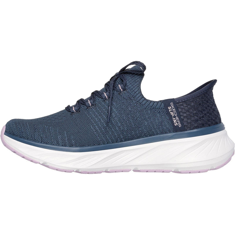 Skechers Edgeride Impression Damen Sneaker In Marineblau/Lavendel