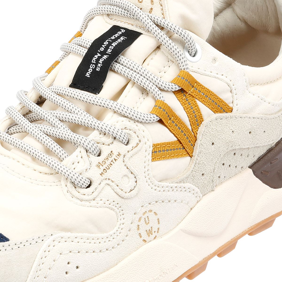 Flower Mountain Yamano 3 Universal Works Weiße Turnschuhe