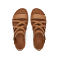TOMS Sephina Leder Damen Sandalen In Sandbeige