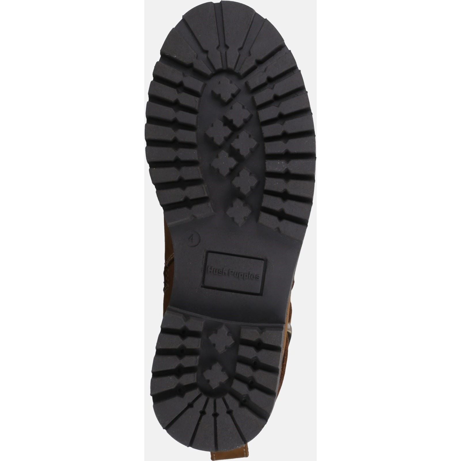 Hush Puppies Wakely Leder Damen Stiefeletten In Braun