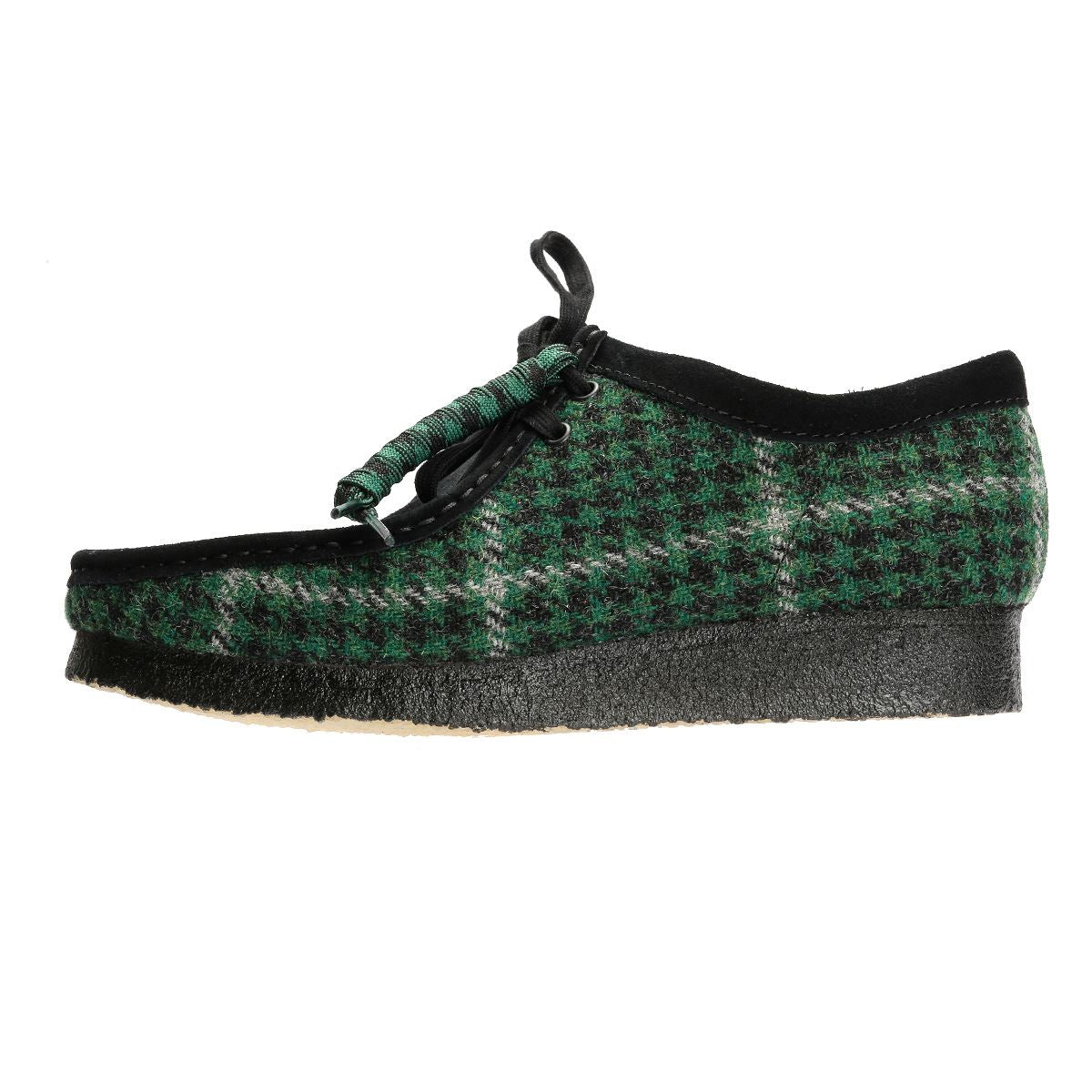 Clarks Originals Wallabee Herren Stoff Stiefel In Grün