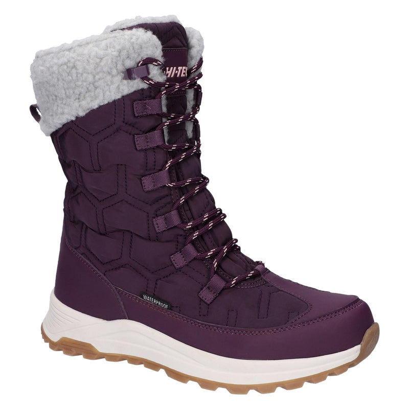 Hi-Tec Sophia Nylon Damen Winter Stiefeletten in italienischem Pflaume/Sepiarose