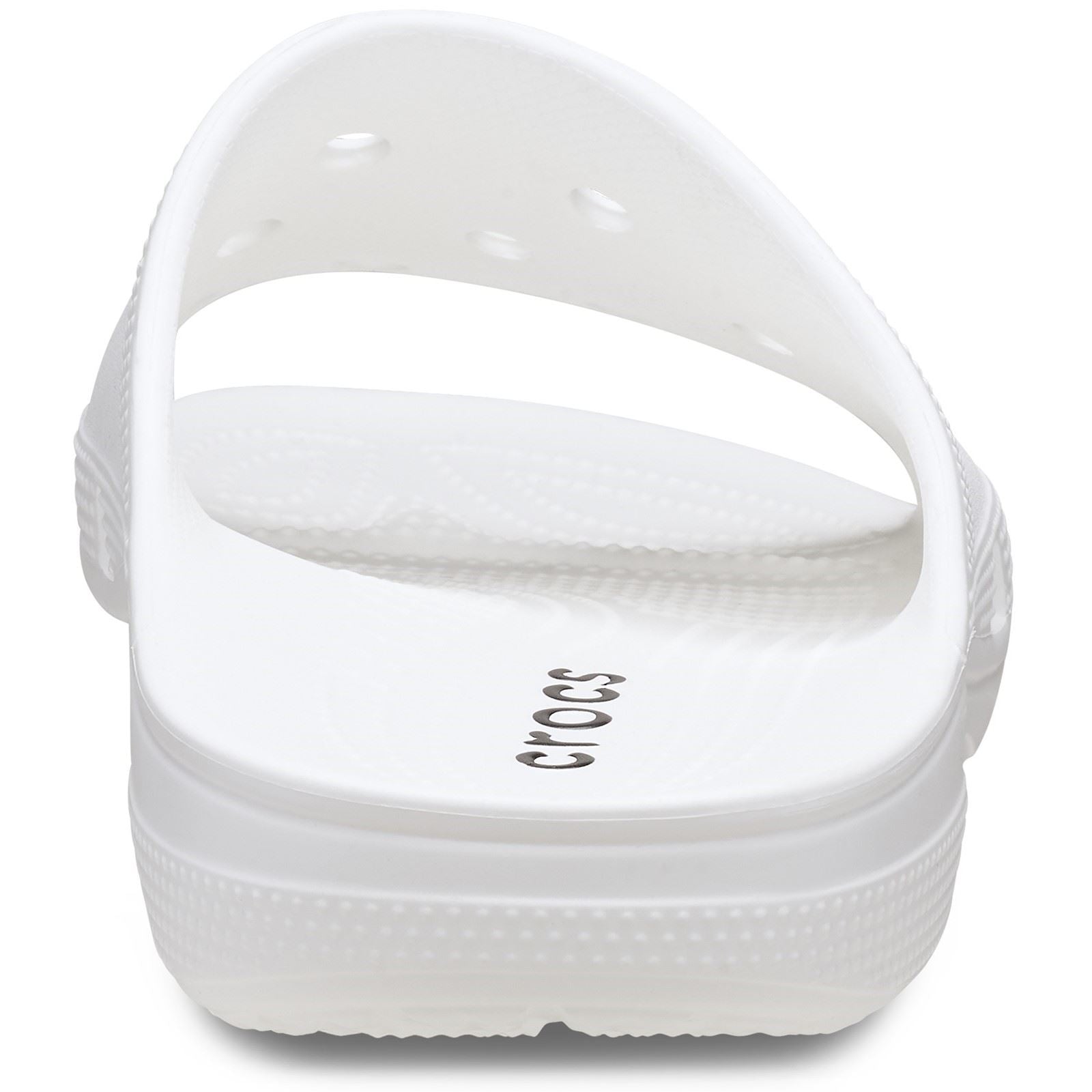 Crocs Classic Slide Thermoplastische Damenweiße Pantoletten