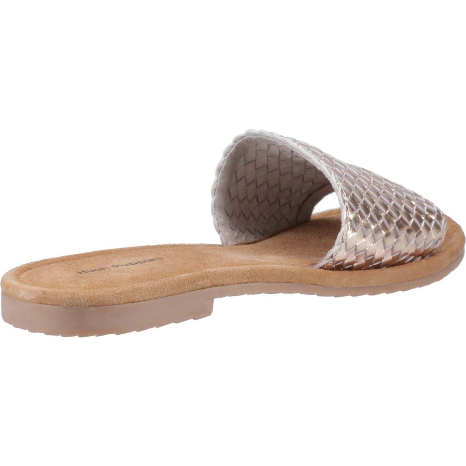 Hush Puppies Hetty Slide Damen Bronze Sandalen Aus Leder