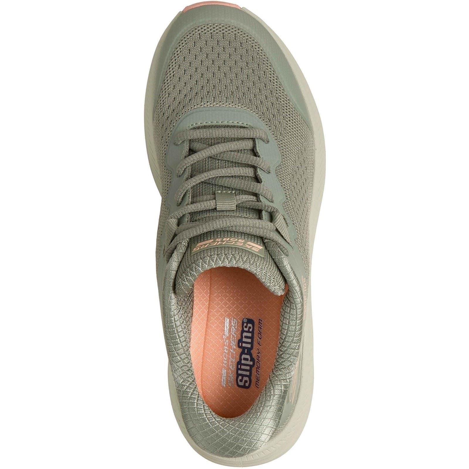 Skechers BOBS Skillz Textil Damen Oliven Sneakers
