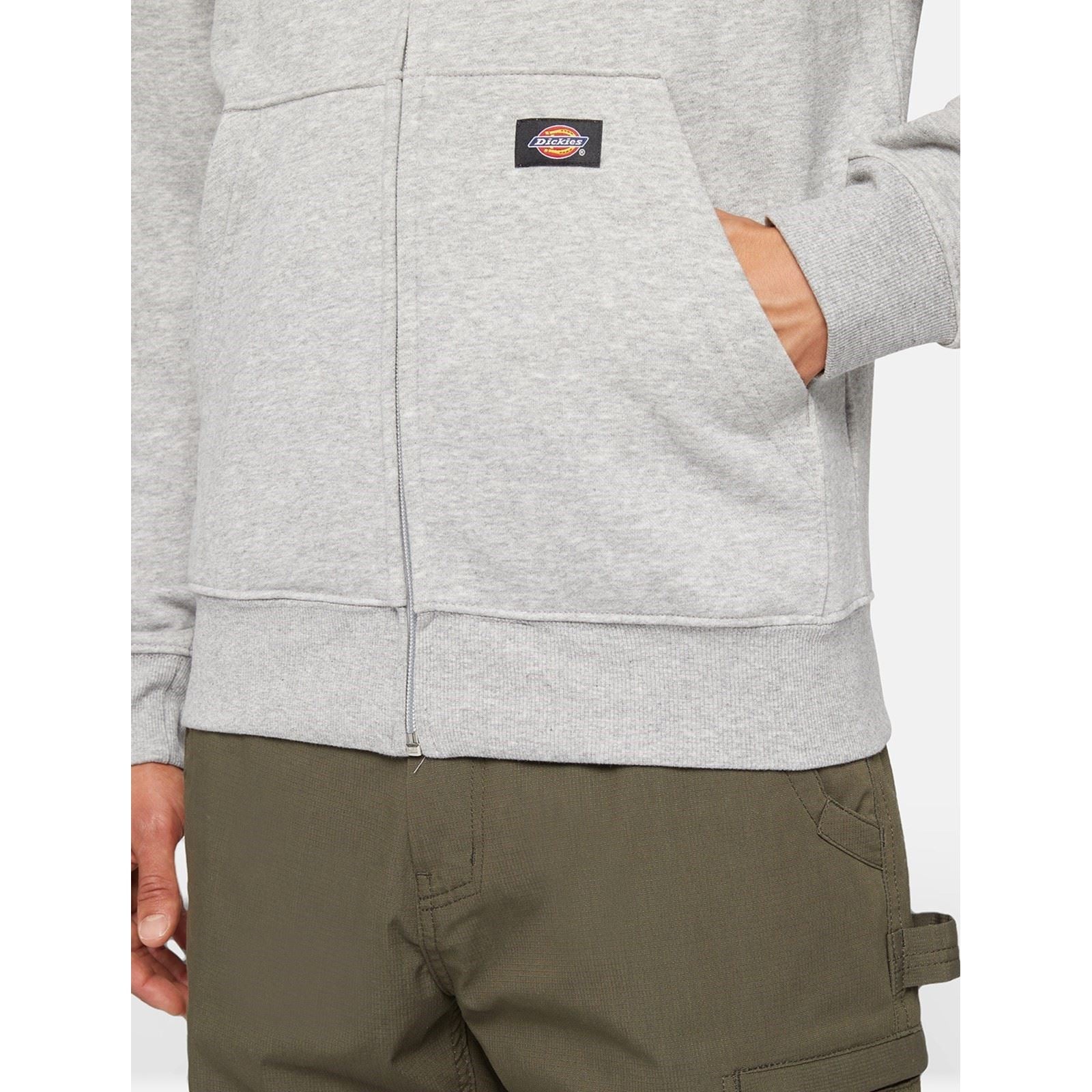 Dickies Everyday Fleece Zip Hoodie Herren Graue Fleecejacke