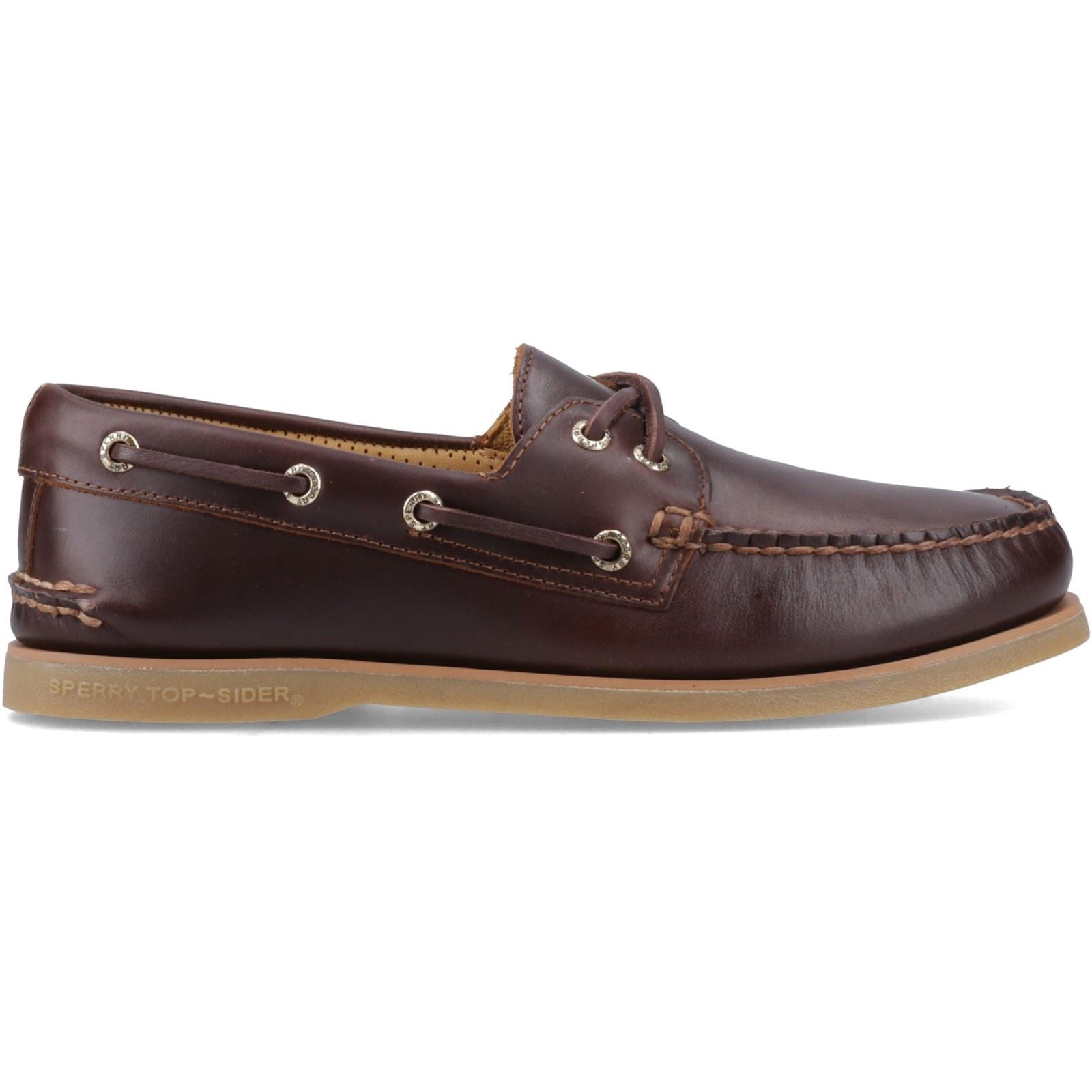 Sperry Authentic Gold Cup Leder Herren Braune Bootsschuhe