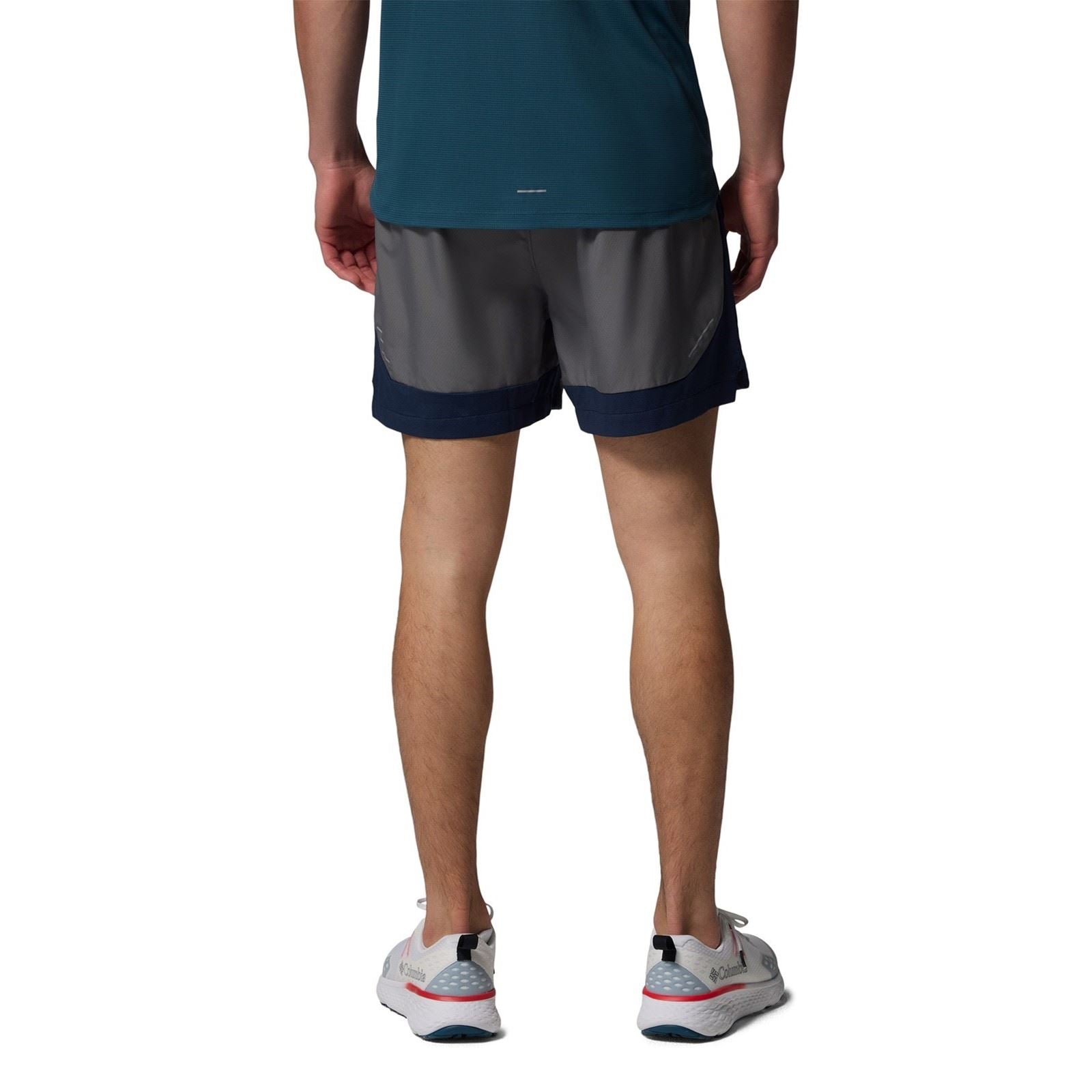 Columbia Three Pitch Polyester Herren Graue Sport Shorts