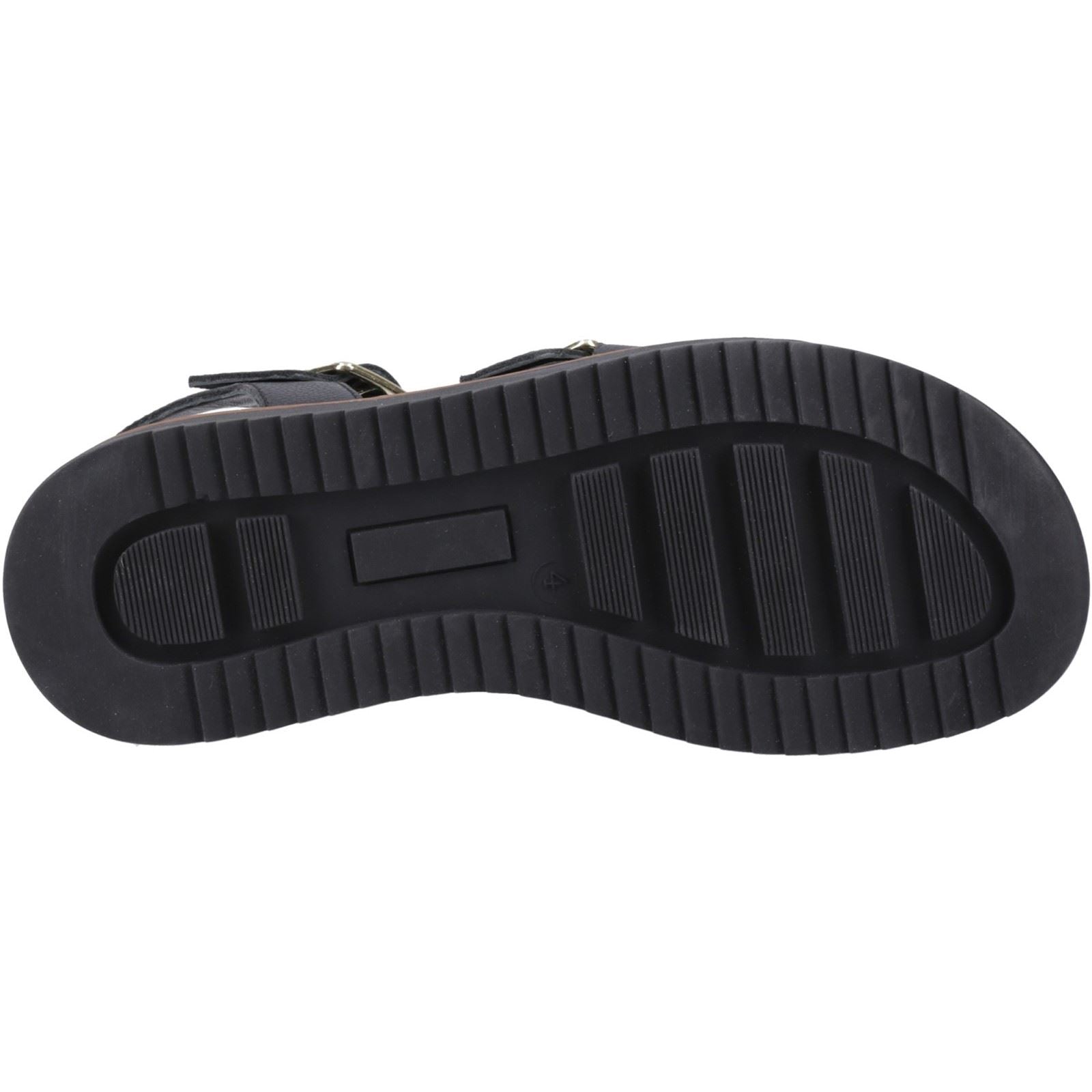 Hush Puppies Cady Damen Sandalen Aus Schwarzem Leder