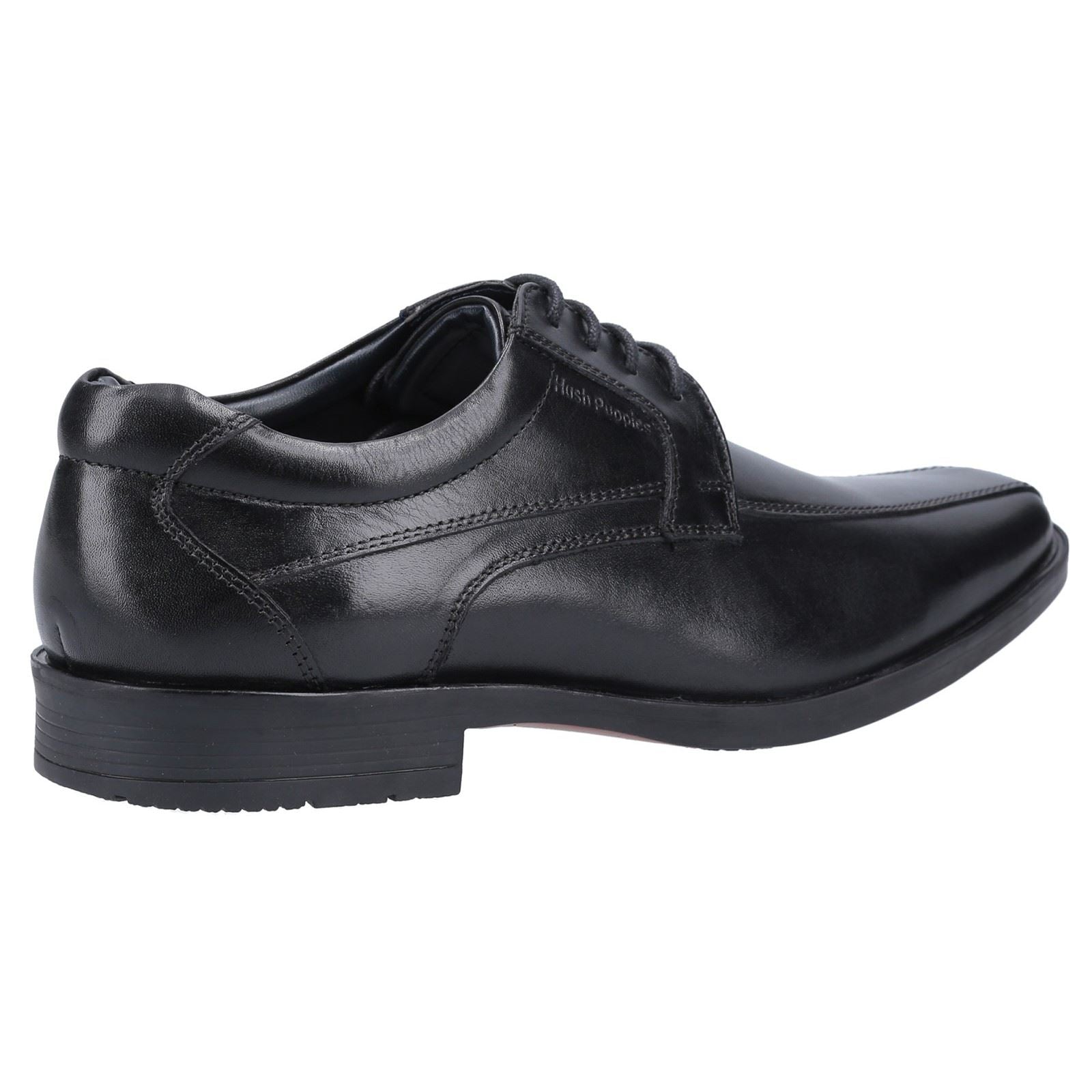 Hush Puppies Brandon Schwarze Farbe Herren-Schnürschuhe Aus Leder