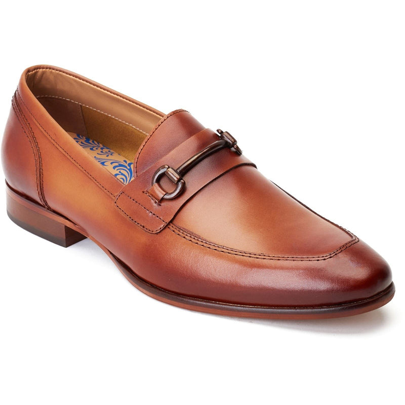 Base London Russo Herren Mokassins Aus Gebranntem Tan-Leder